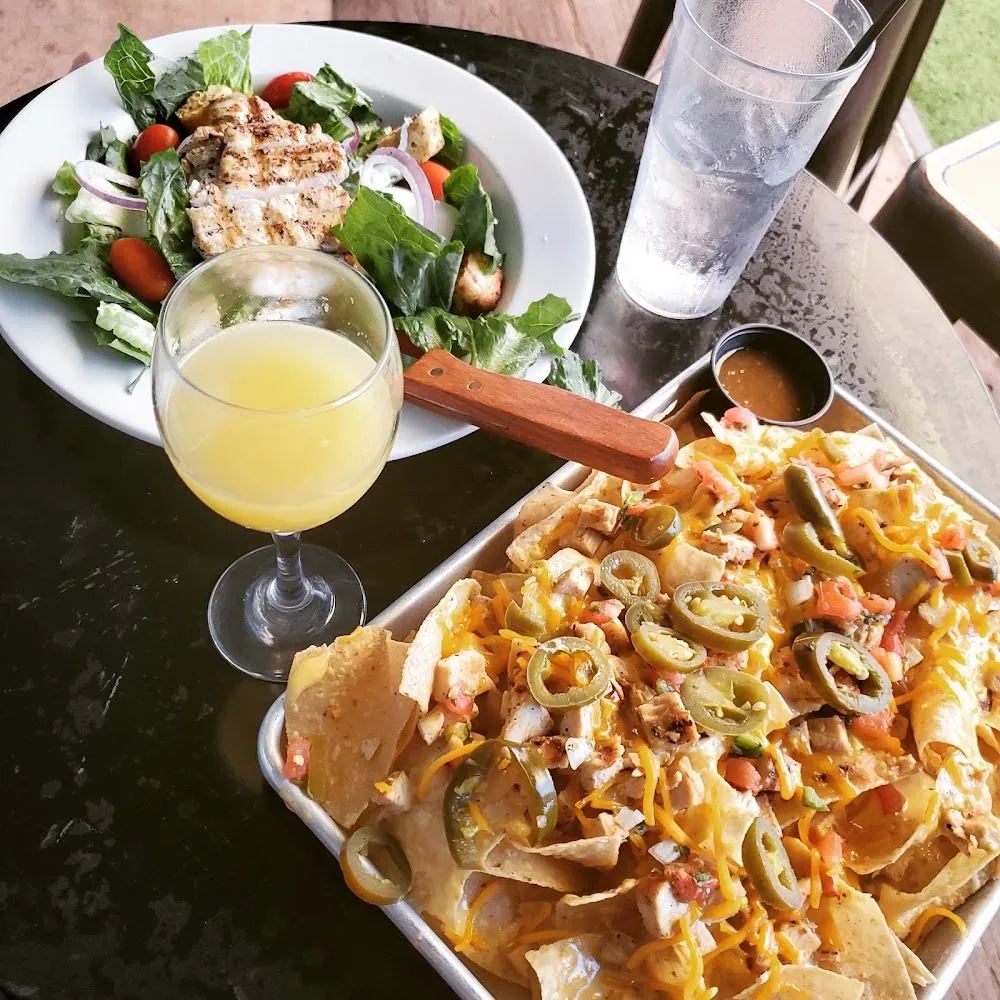 Brunch Nachos and Chicken Salad